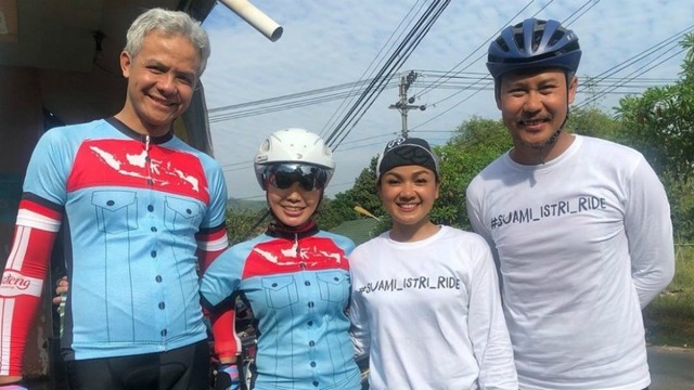 Nirina dan Ernest Bersepeda Jakarta-Bali, Tengok Keseruannya!
